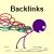 bee with chain links on its back: joke for backlinks on website